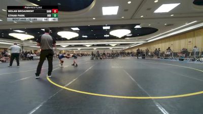 73 lbs 2nd Place - Nolan Broadbent, Sanderson Wr Ac vs Ethan Park, Independent