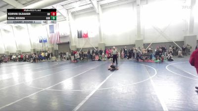 38 lbs Champ. Round 1 - Korvin Oldaker, Uintah Wrestling vs Ezra Jessen, Green Canyon Wrestling