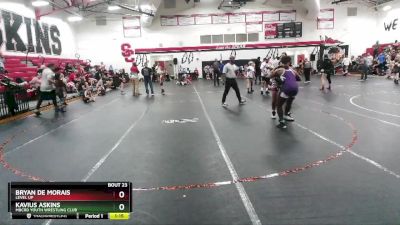 170 lbs Round 2 - Bryan De Morais, Level Up vs Kavius Askins, MBCRD Youth Wrestling Club