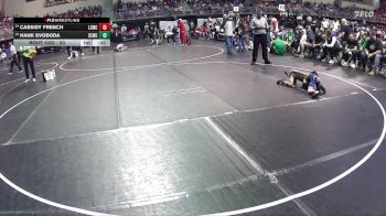 50 lbs Champ. Round 1 - Hank Svoboda, South Loup Wrestling Club vs Cassidy French, Lincoln Squires Wrestling Club