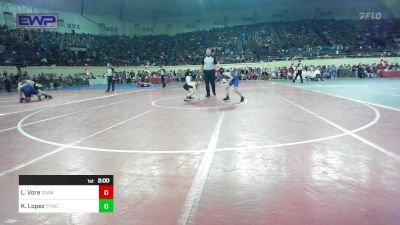 76 lbs Round Of 16 - Landen Vore, Team Choctaw vs Knox Lopez, Team Tulsa Wrestling Club