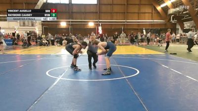 135 lbs Quarterfinal - Vincent Augello, Barn Brothers vs Raymond Causey, Wyoming Seminary