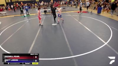 120 lbs Cons. Round 2 - Maxwell Pearl, IL vs Brett Larson, NE