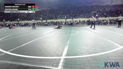 132 lbs Semifinal - Hudson McCray, Pawnee Wrestling Club vs Daxton Adams, D3 Wrestling Cluib