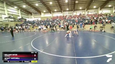 70 lbs Cons. Round 2 - William Nitze, Montana vs Wyatt Hatchell, Utah