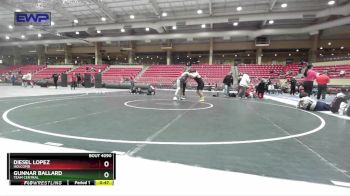 130 lbs 1st Place Match - Gunnar Ballard, Team Central vs Diesel Lopez, Holcomb