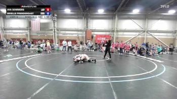54 kg Rr Rnd 7 - Ava Sommers, Lady Warriors United - GK8E vs Brielle Prendergast, South Hills Wrestling Academy - GK8E