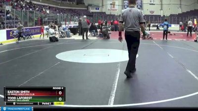 120/130 Round 4 - Easton Smith, Lil Hawks Wrestling Club vs Todd Laforest, Waverly Wolverines