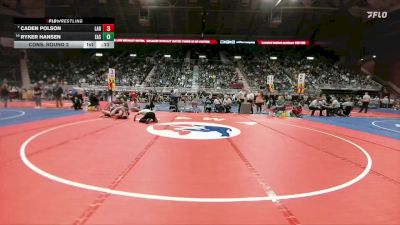 4A-138 lbs Cons. Round 2 - Caden Polson, Laramie vs Ryker Hansen, Cheyenne East