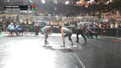 190 2A Champ. Round 1 - Ryder Osborn, Kathleen Senior vs Mateo Martinez, Somerset