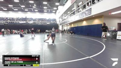 149 lbs Quarterfinal - Mario De La Torre, Cerritos vs David Sypnicki, Santa Rosa Junior College