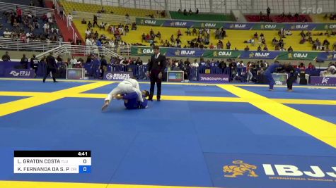 LIVIA GRATON COSTA vs KAREN FERNANDA DA S. PEDROSO 2023 Brasileiro Jiu-Jitsu IBJJF