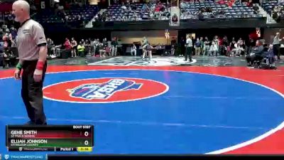 6A-132 lbs Cons. Round 3 - Gene Smith, St Pius X School vs Elijah Johnson, Effingham County