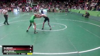 126 lbs Semifinal - Eli Broady, Mt. Vernon (Fortville) vs Gavin Bragg, Indianapolis Cathedral