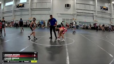 115 lbs Round 6 (8 Team) - Jackson Snyder, Contenders WA Green vs Cooper Breslin, Full Circle