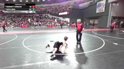 120 lbs Champ. Round 1 - Serenity Kimbler, Prairie Wrestling vs Nova Neal, Wisconsin