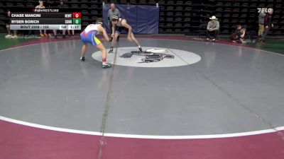 125 lbs Semifinal - Chase Mancini, Newtown vs Ryder Borich, Sunbury