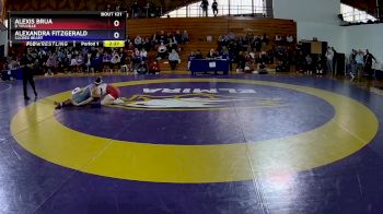 124 lbs Cons. Semi - Alexandra Fitzgerald, Sacred Heart vs Alexis Brua, D`Youville