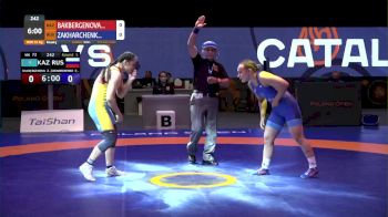72 kg Match - Zhamila Bakbergenova, KAZ vs Evgeniia Zakharchenko, RUS
