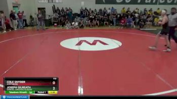 113 lbs Quarterfinal - Cole Snyder, Scottsboro vs Joseph Gilreath, Evangel Christian Academy