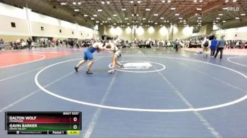 215A Quarterfinal - Gavin Barker, Grain Valley vs Dalton Wolf, Fennimore