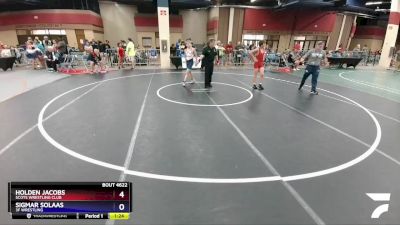 119 lbs Semifinal - Holden Jacobs, Scots Wrestling Club vs Sigmar Solaas, 3F Wrestling