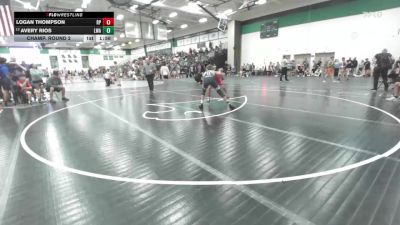 120 lbs Champ. Round 2 - Avery Rios, Lions Wrestling Academy vs Logan Thompson, Ray Pec