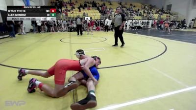 106 lbs Round Of 16 - Wyatt Fritts, Tahlequah Wrestling Club vs Alex Mendez, Rogers Jr High