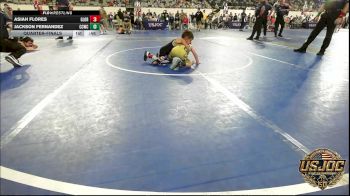 52 lbs Quarterfinal - Asiah Flores, Glory Wrestling Academy vs Jackson Fernandez, Cotton County Wrestling Club
