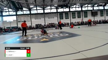 66-69 lbs Round 1 - Londyn Bellamy, Force Elite vs Clara Lauer, Petersburg WC