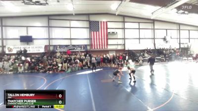 85 lbs Cons. Round 2 - Tallon Hembury, JWC vs Thatcher Purser, Charger Wrestling Club