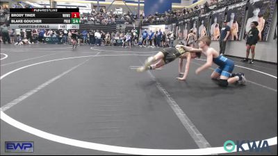 92 lbs Quarterfinal - Johnny Ralston, Chandler Takedown Club vs Noah Nelson, Woodward Youth Wrestling