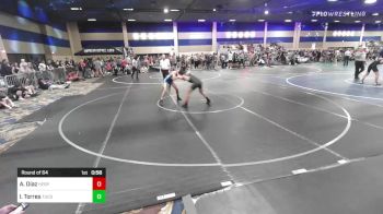 120 lbs Round Of 64 - Andrew Diaz, Hesperia HS vs Isaiah Torres, Tucson Pride WC