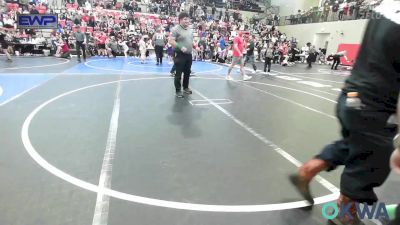 85 lbs Quarterfinal - Johnathon Primeaux, Henryetta Knights Wrestling Club vs Kynlee Wilson, Wagoner Takedown Club