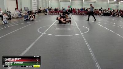 126 lbs Round 3 (8 Team) - Mason Whitney, Mat Assassins vs Jackson Crowder, Team GT