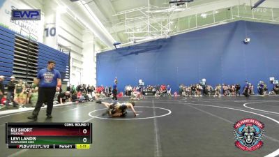 80 lbs Cons. Round 1 - Eli Short, Missouri vs Levi Landis, Sunflower Kids