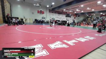 170 lbs Cons. Round 5 - Alexis Rotenberry, Northgate vs Yaritza Jimenez, Pioneer Valley