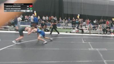 120 lbs Cons. Sub-quarters - Lincoln Whitcome, Immortal Athletics WC vs Davis Westendorf, Immortal Athletics WC