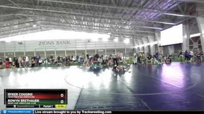 49 lbs Cons. Round 2 - Ryker Coggins, Team Prestige Wrestling vs Rowyn Brethauer, Bear Cave Wrestling Club