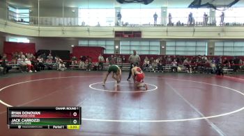 157 lbs Champ. Round 1 - Ryan Donovan, Bridgewater State vs Jack Carrozzi, Plymouth State