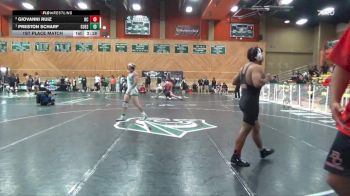 165 lbs 1st Place Match - Preston Scharf, Cuesta vs Giovanni Ruiz, Bakersfield College