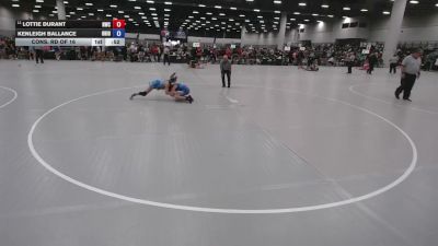 100 lbs Cons. Rd Of 16 - Kenleigh Ballance, Ohio vs Lottie Durant, NOVA Wrestling Club