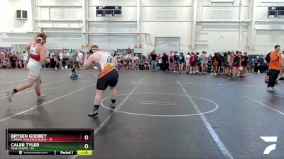 215 lbs Round 3 (8 Team) - Caleb Tyler, Team Shutt vs Brysen Godbey, Combat Athletics Black