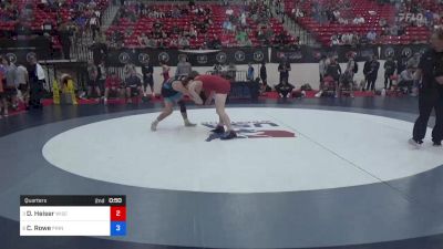 71 kg Quarters - Daniel Heiser, Wisconsin vs Cooper Rowe, Pinnacle Wrestling Club