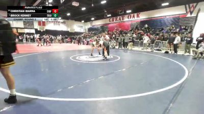 150 lbs Champ. Round 2 - Brock Kenney, Trabuco Hills vs Christian Ibarra, Chaffey