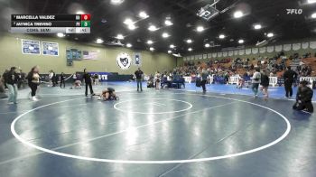 105 lbs Cons. Semi - Marcella Valdez, Del Oro vs Jaynica Trevino, Pioneer Valley