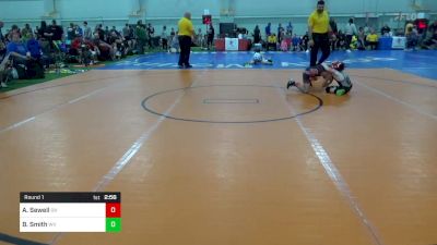 B-72 lbs Round 1 - Aris Sewell, OH vs Bucky Smith, WV