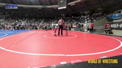 52 lbs Consi Of 32 #2 - Ashe Padilla, WolfPack Wrestling Academy vs Apollo Hawkins, Mat Assassins