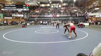 145 lbs Cons. Round 1 - Maddi Wintjen, Caney Valley HS vs Reagan Lauber, Osborne HS