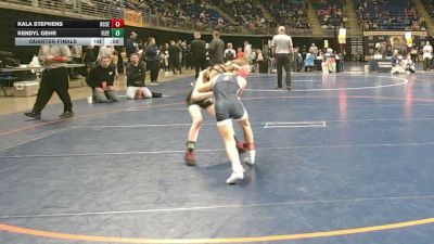 63 lbs Quarterfinal - Kala Stephens, Rose Tree Media vs Kendyl Gehr, Fleetwood
